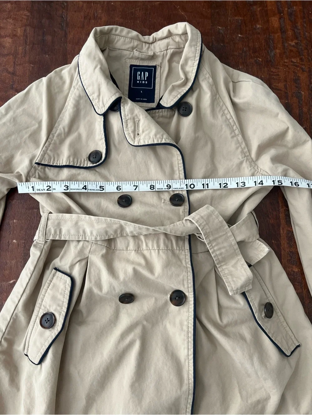 GAP Kids Trench Coat Size L